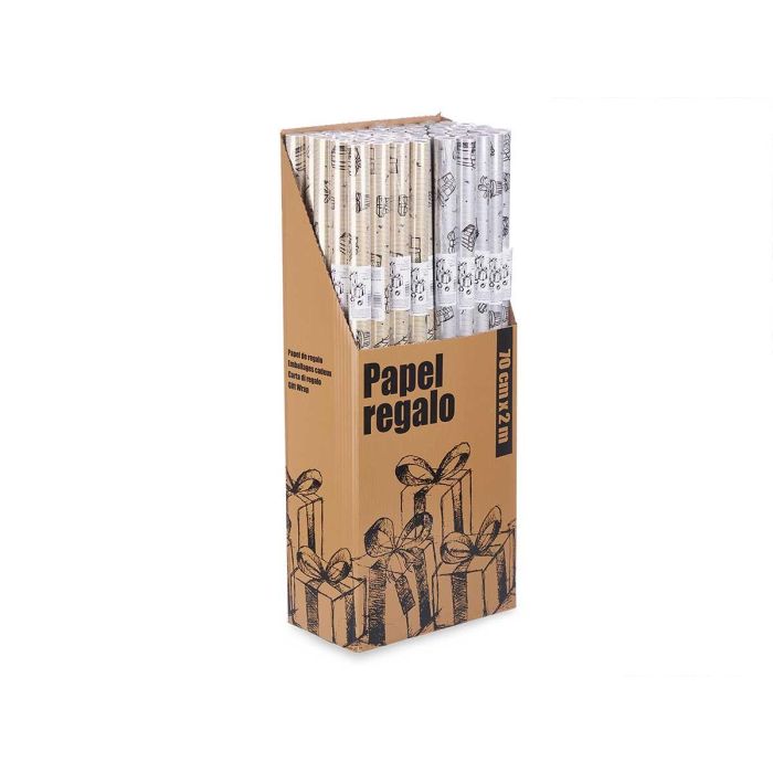 Rollo Papel Regalo 70x200 cm Estampado Regalo - Arte Regal (50 Unidades) 1 Rollo Papel Regalo 70x200 cm Estampado Regalo - Arte Regal (50 Unidades) 1