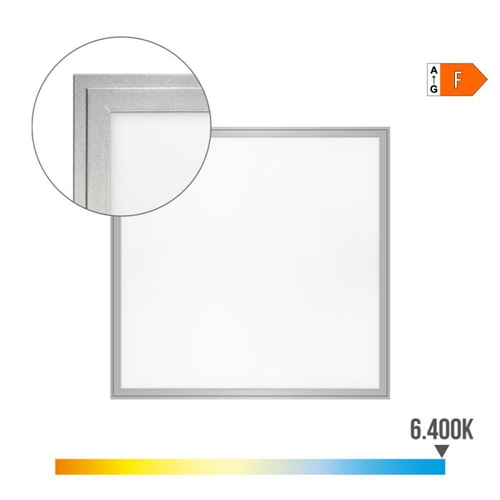 Panel de led 40w 4300lm ra80 59,5x59,5cm 6400k luz fria edm 1