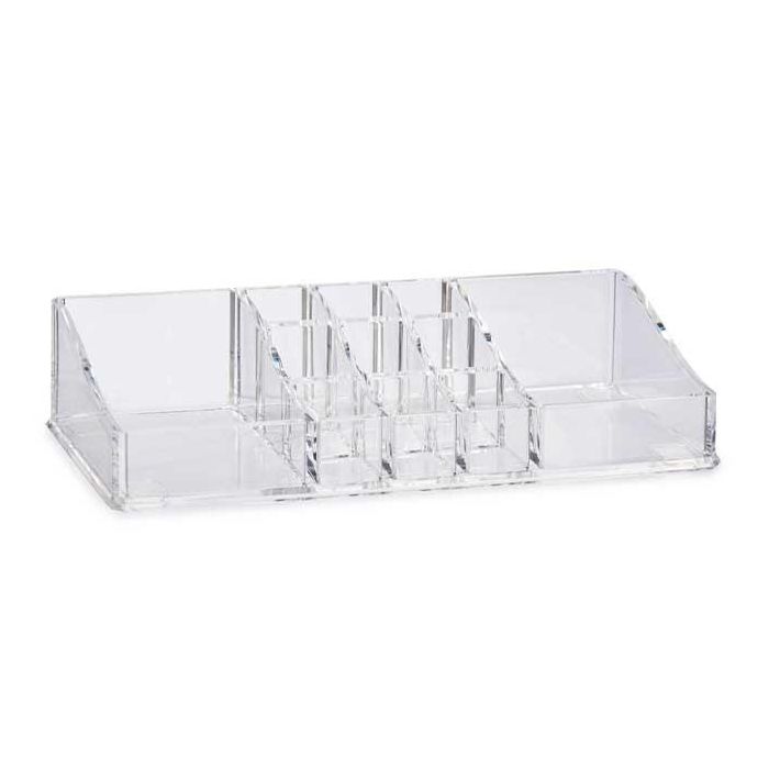 Organizador Berilo 11 Huecos, 9x9x22 cm, Transparente (12 Unidades) 1 Organizador Berilo 11 Huecos, 9x9x22 cm, Transparente (12 Unidades) 1