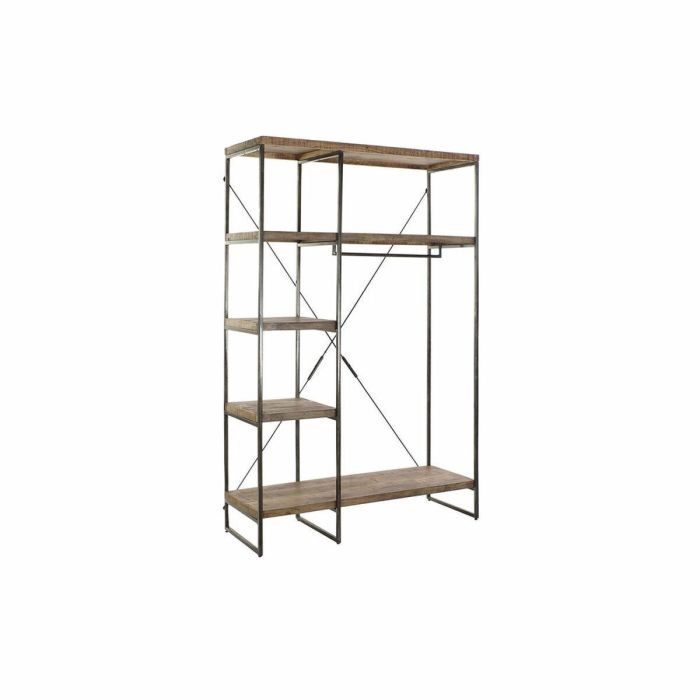 Armario ropero DKD Home Decor Marrón Negro Metal Madera de mango 130 x 47 x 205 cm 0 Armario ropero DKD Home Decor Marrón Negro Metal Madera de mango 130 x 47 x 205 cm 0