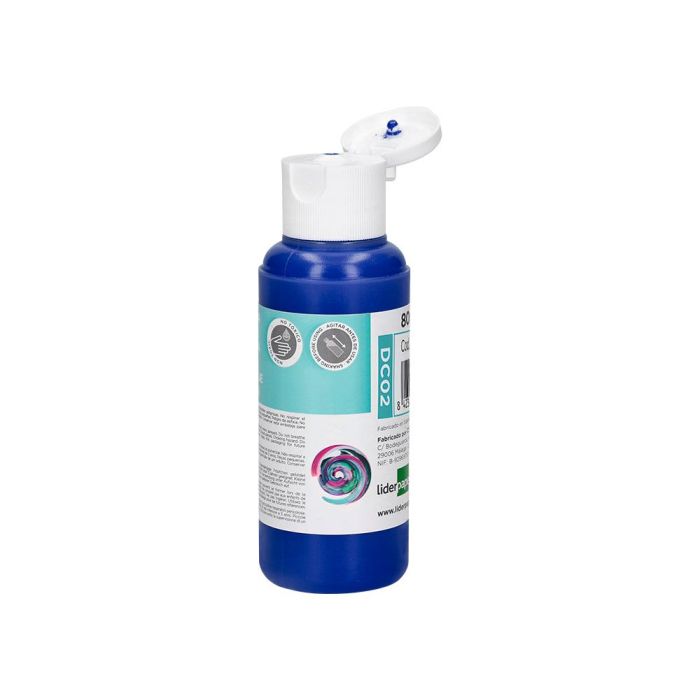 Pintura Acrilica Liderpapel Bote De 80 mL Azul Ultramar 2