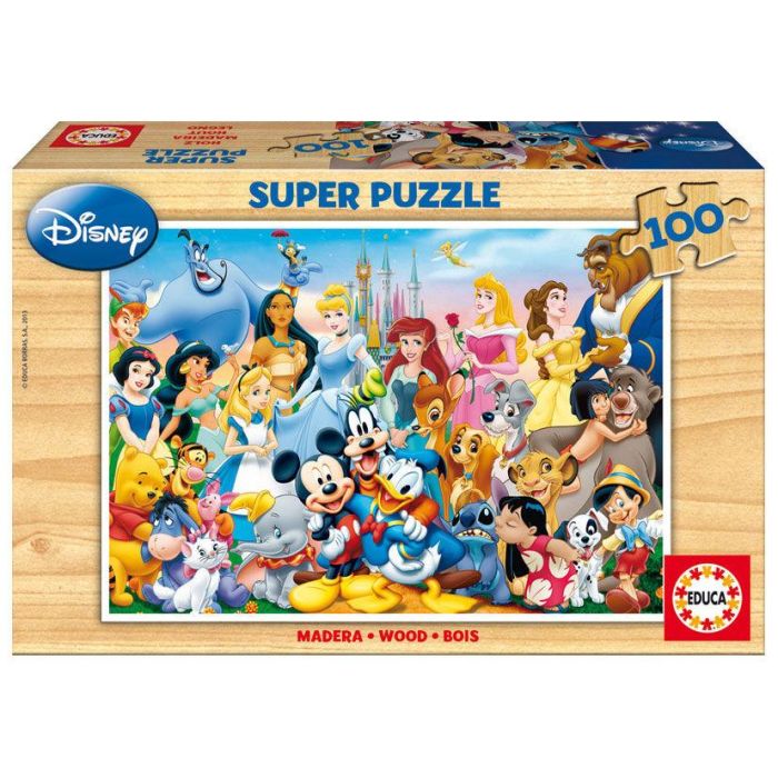 Educa Puzzle 100 Piezas El Maravilloso Mundo De Disney Para Niños 6-8 Años Idiomas Español Inglés 1