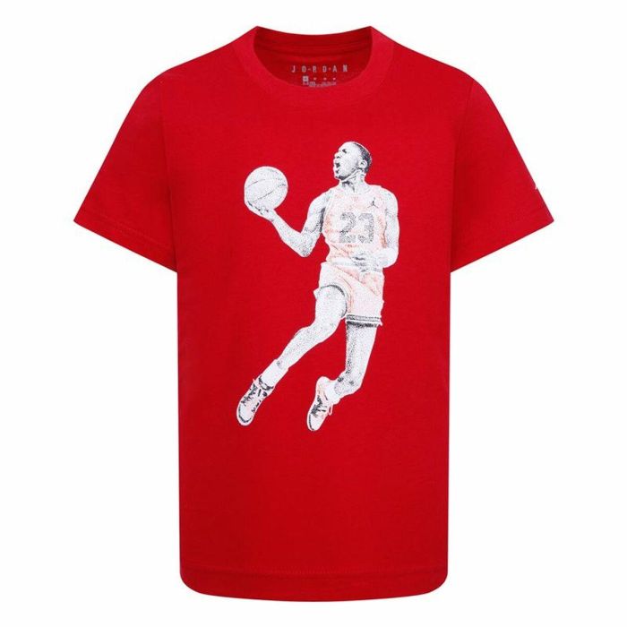 Camiseta de Manga Corta Infantil Jordan Air Jordan Dots Ss Rojo 2 Camiseta de Manga Corta Infantil Jordan Air Jordan Dots Ss Rojo 2