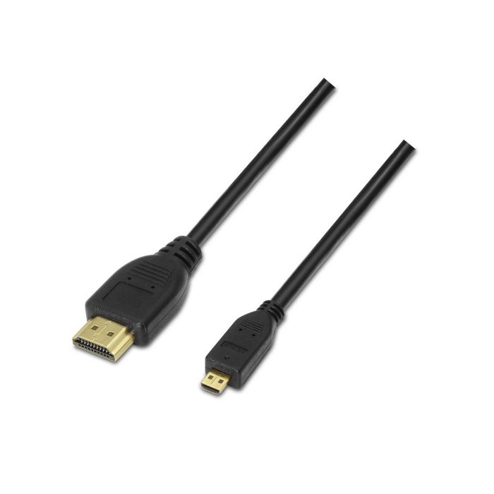 AISENS - CABLE MICRO HDMI ALTA VELOCIDAD / HEC, A/M-D/M, NEGRO, 0.8M
