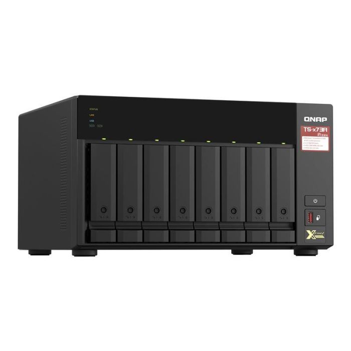 QNAP TS-873A-8G NAS Torre 8 Bahías 3.5"/2.5" 8GB DDR4 AMD Ryzen V1500B 2.5GbE con 2 Ranuras M.2 NVMe QTS/QuTS hero 3 QNAP TS-873A-8G NAS Torre 8 Bahías 3.5"/2.5" 8GB DDR4 AMD Ryzen V1500B 2.5GbE con 2 Ranuras M.2 NVMe QTS/QuTS hero 3