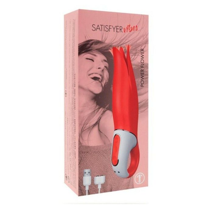 Satisfyer Power Flower Vibrador Rojo 5