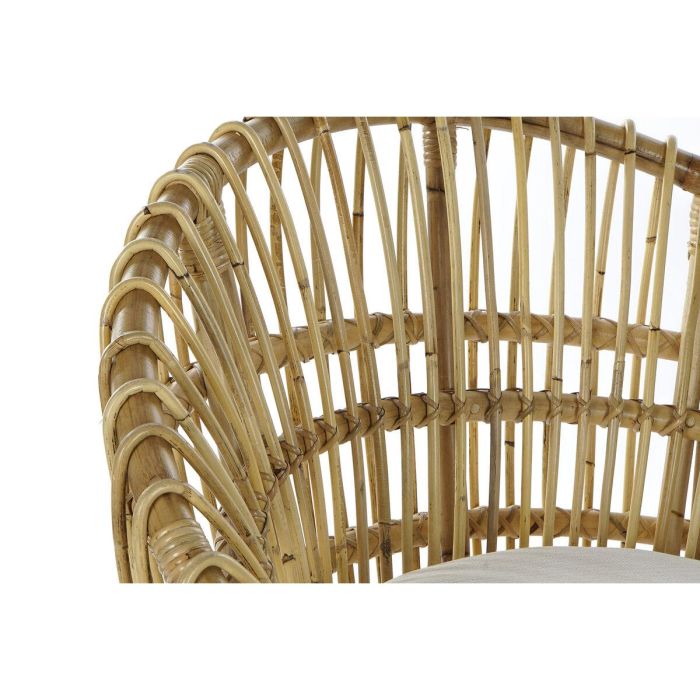 Sillón DKD Home Decor 8424001750092 Natural Algodón Blanco Ratán (74 x 67 x 85 cm) 3 Sillón DKD Home Decor 8424001750092 Natural Algodón Blanco Ratán (74 x 67 x 85 cm) 3