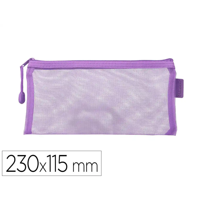 Liderpapel Bolsa Zipper Bag Poliester Transpirable Multiusos Ticket 230x115 mm Morado Pastel 0 Liderpapel Bolsa Zipper Bag Poliester Transpirable Multiusos Ticket 230x115 mm Morado Pastel 0