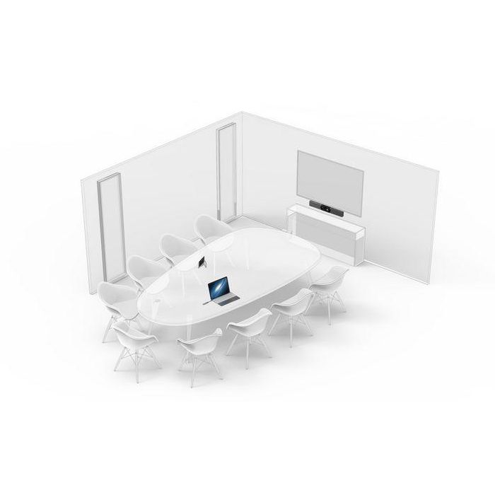 Yealink A30 Barra de Videocolaboración All-in-One para Teams/Zoom, Dual 8MP, 2xHDMI out, Android 9.0, Incluye CTP18 5