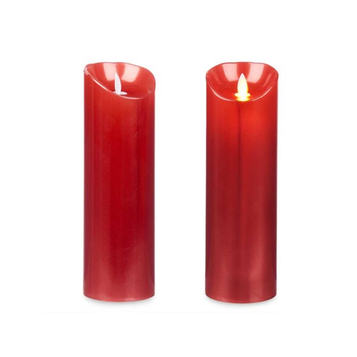 Vela Llama Led Rojo 24Cm Acorde (12 Unidades) 1 Vela Llama Led Rojo 24Cm Acorde (12 Unidades) 1