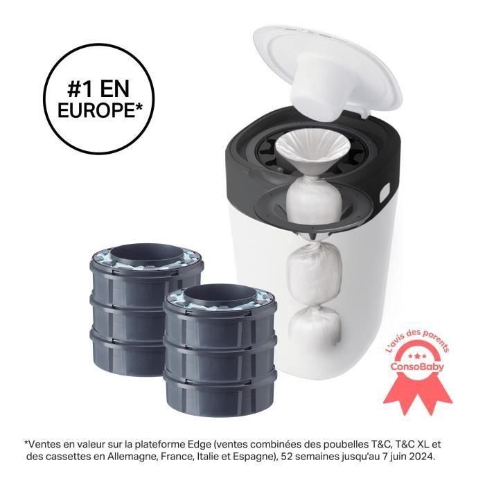 TOMMEE TIPPEE Starter Pack Twist & click Bandeja blanca + 6 recargas FFP TOMMEE TIPPEE Starter Pack Twist & click Bandeja blanca + 6 recargas FFP