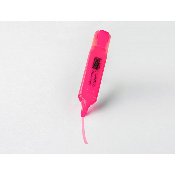 Rotulador Q-Connect Fluorescente Rosa Punta Biselada 10 unidades 6