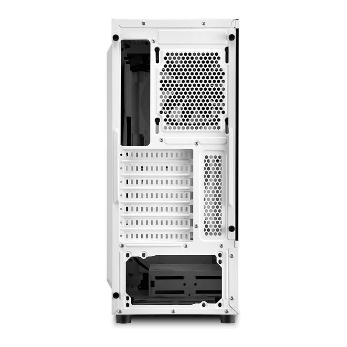 Sharkoon RGB Slider Midi Tower Blanco con Iluminación RGB para PC ATX, micro ATX, Mini-ITX Juego