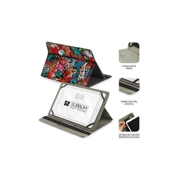 SUBBLIM Funda Tablet Trendy Case Graffiti 10,1" 1