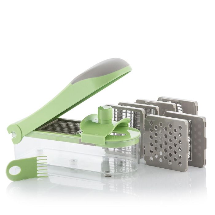 Cortador de Verduras, Rallador y Mandolina con Recetas y Accesorios 7 en 1 Choppie Expert InnovaGoods 2 Cortador de Verduras, Rallador y Mandolina con Recetas y Accesorios 7 en 1 Choppie Expert InnovaGoods 2
