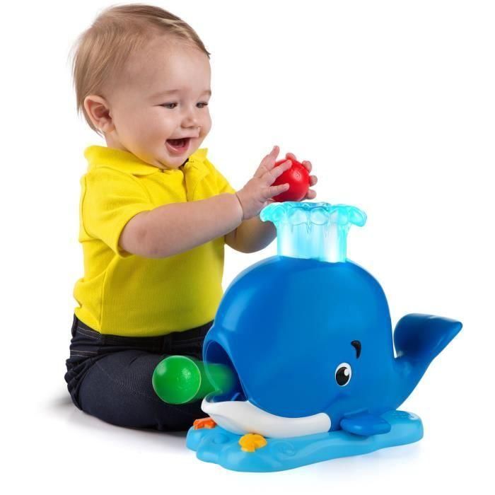 BRIGHT STARTS Juguete para bebés y niños, chorros de bolas, sonidos y luces, Ballena 1