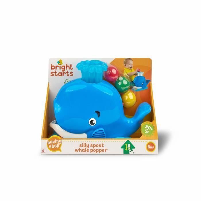 BRIGHT STARTS Juguete para bebés y niños, chorros de bolas, sonidos y luces, Ballena 2