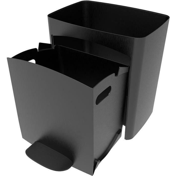 Cubo de basura Kitchen Move Gris Plástico 70 L 4