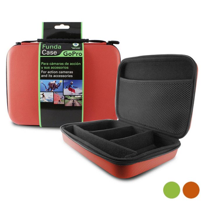 Funda Rígida para Cámara Deportiva KSIX (24 x 17,5 x 5 cm) Rojo 2
