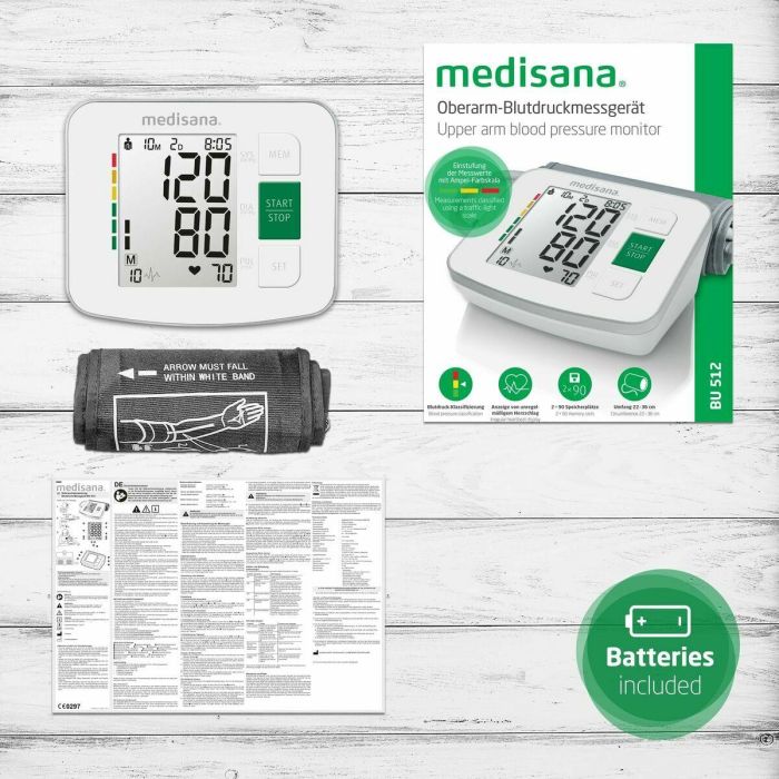 Medisana BU 512 Tensiómetro Blanco 3 Medisana BU 512 Tensiómetro Blanco 3