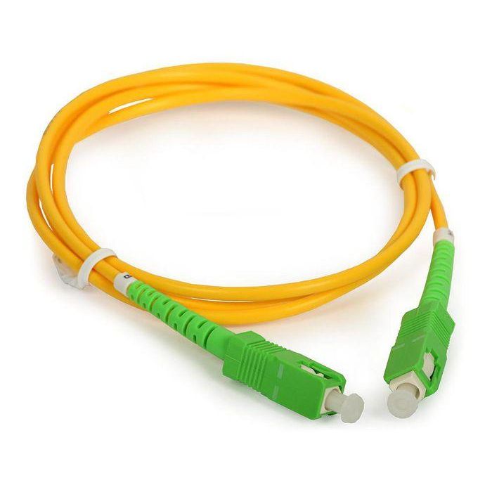 MicroConnect Cable de Fibra Óptica Monomodo Simplex SC-SC OS2 Amarillo 1m para Redes Ethernet 1G/10G/40G/100G