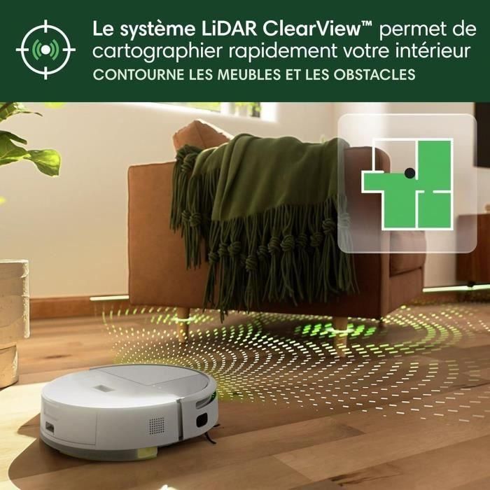 iRobot IRO5061042263087 Roomba 205 DustCompactor Combo Robot Aspirador, Compacta Residuos, Navegación Clearview LiDAR 60 J 4