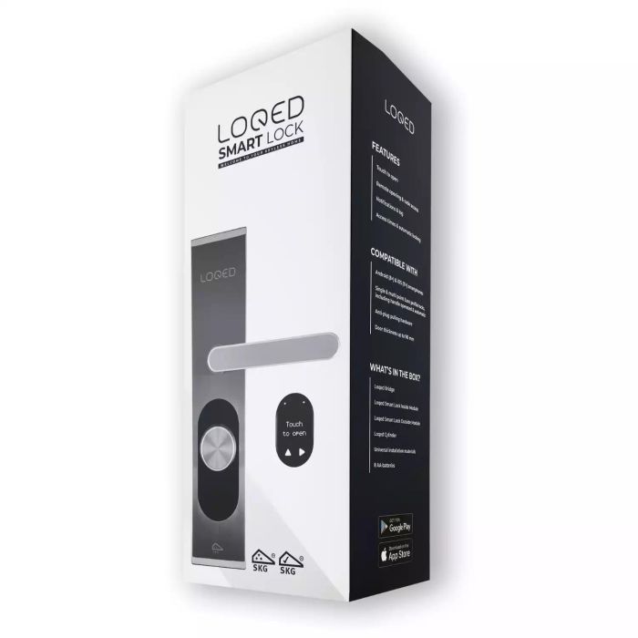 Shelly LOQED Touch Smart Lock Stainless Steal Cerradura de Puerta Inteligente Acero Inoxidable Inalámbrico 1