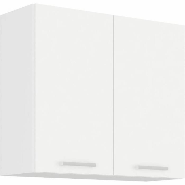 Atlas Unidad alta con 2 puertas batientes, ATLAS80G, Decoración blanca, L80 cm 0 Atlas Unidad alta con 2 puertas batientes, ATLAS80G, Decoración blanca, L80 cm 0