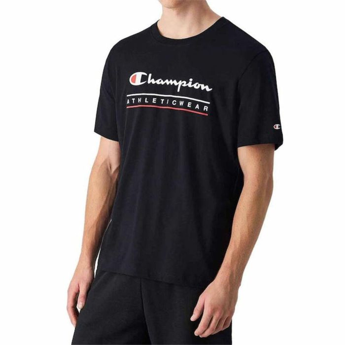 Camiseta de Manga Corta Hombre Champion Negro 32 3