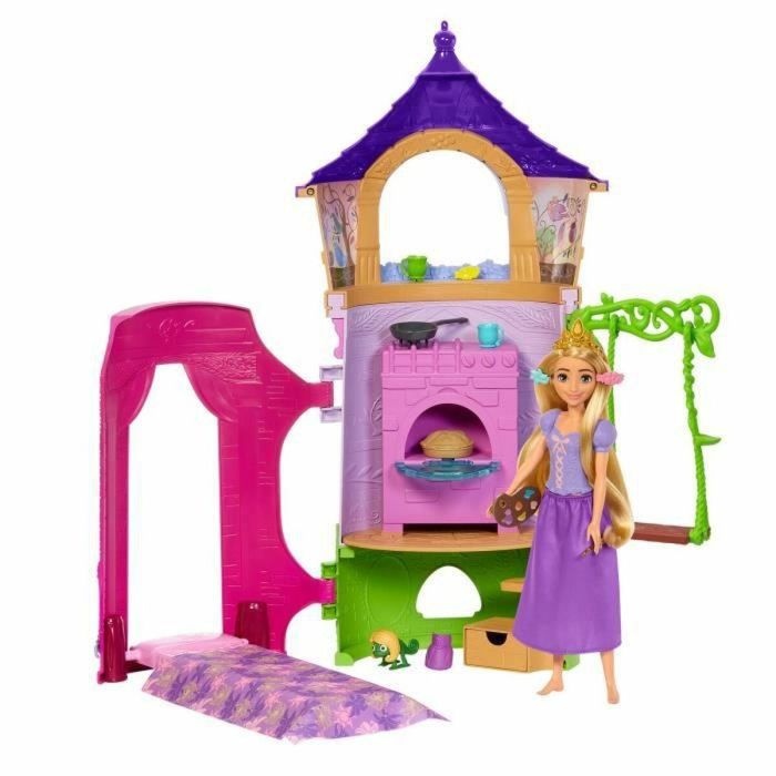 Disney Princess MATHLW30 Rapunzel Tower Box Mannequins Dolls 3 años y +