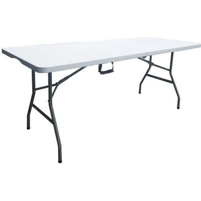 Mesa plegable - 180 cm - 8 personas - plástico Mesa plegable - 180 cm - 8 personas - plástico