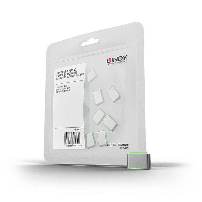 Lindy Bloqueadores de Puertos USB-C Thunderbolt 3 Sin Llave - Paquete de 10 Verdes para Seguridad de Datos Lindy Bloqueadores de Puertos USB-C Thunderbolt 3 Sin Llave - Paquete de 10 Verdes para Seguridad de Datos