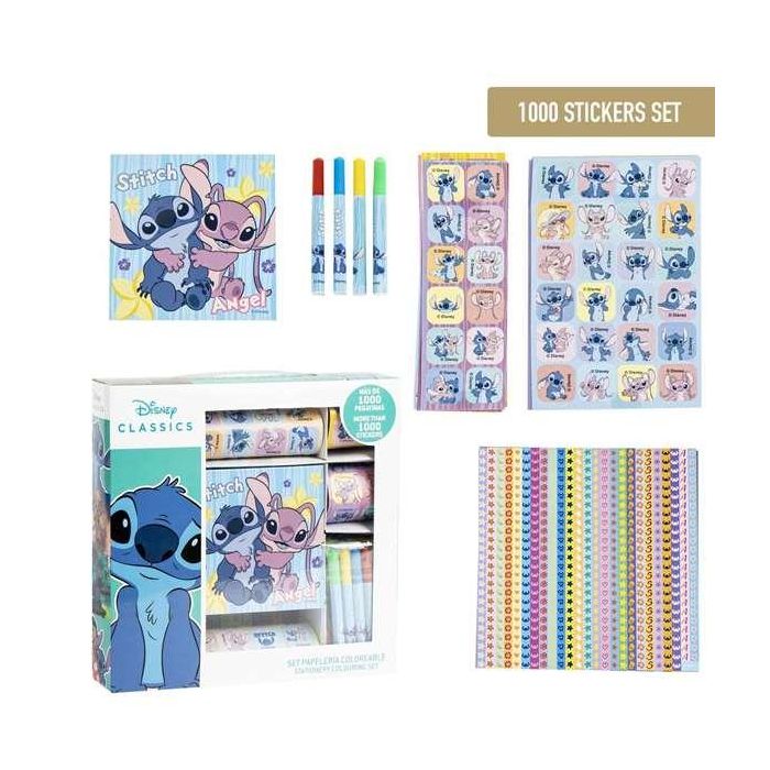 Pack pegatinas 1000 piezas stitch 21.5 x 21.5 x 5.2 cm 1 Pack pegatinas 1000 piezas stitch 21.5 x 21.5 x 5.2 cm 1