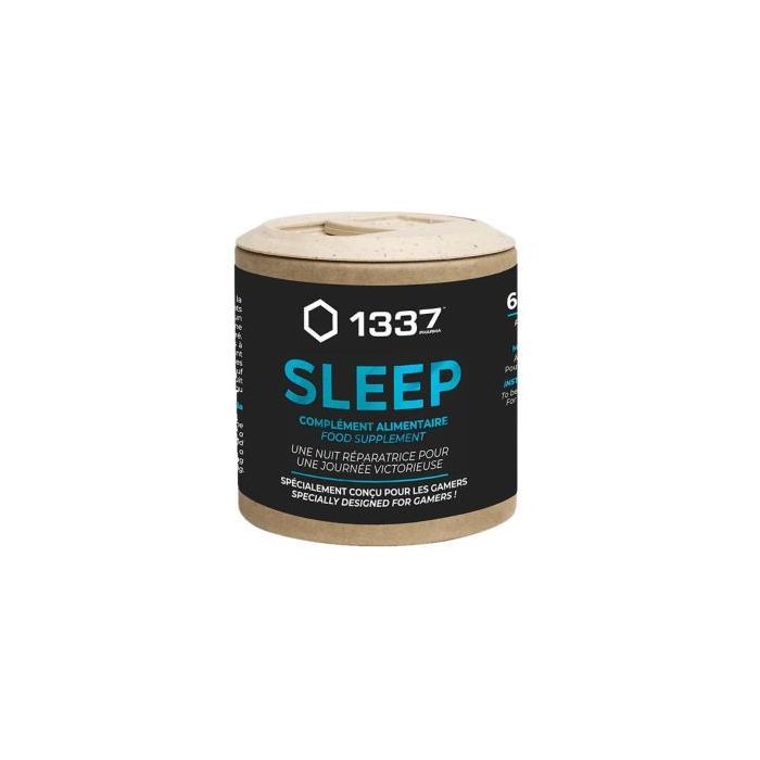1337 PHARMA Sleep con Valeriana, Melatonina y Amapola para Ayudar a Conciliar el Sueño - 60 Cápsulas