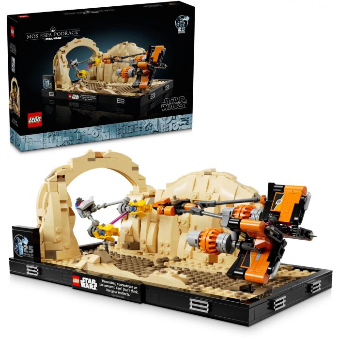 LEGO 75380 Star Wars Mos Espa Podracer Race Diorama Nave Espacial 2