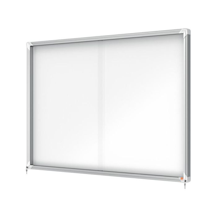 Vitrina De Anuncios Nobo Premium Plus Con Puerta Corredera Fondo Magnetico 18 X Din A4 Hojas 997x1412x54 mm 3