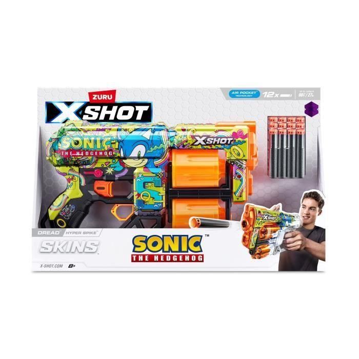 Pistola x-shot sonic skins, incluye 12 dardos, 32'5x18'5x5cm - modelos surtidos 1 Pistola x-shot sonic skins, incluye 12 dardos, 32'5x18'5x5cm - modelos surtidos 1