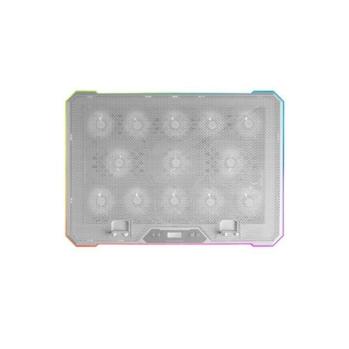 Mars Gaming MNBC13W Soporte Refrigerante para Portátiles hasta 17" con 13 Ventiladores, RGB, Ergonómico, USB, Pantalla LCD y Soporte Móvil 1 Mars Gaming MNBC13W Soporte Refrigerante para Portátiles hasta 17" con 13 Ventiladores, RGB, Ergonómico, USB, Pantalla LCD y Soporte Móvil 1