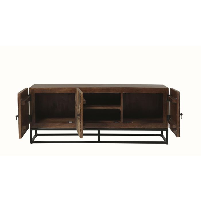 Mueble de TV Home ESPRIT Negro Natural 135 x 40 x 55 cm 1