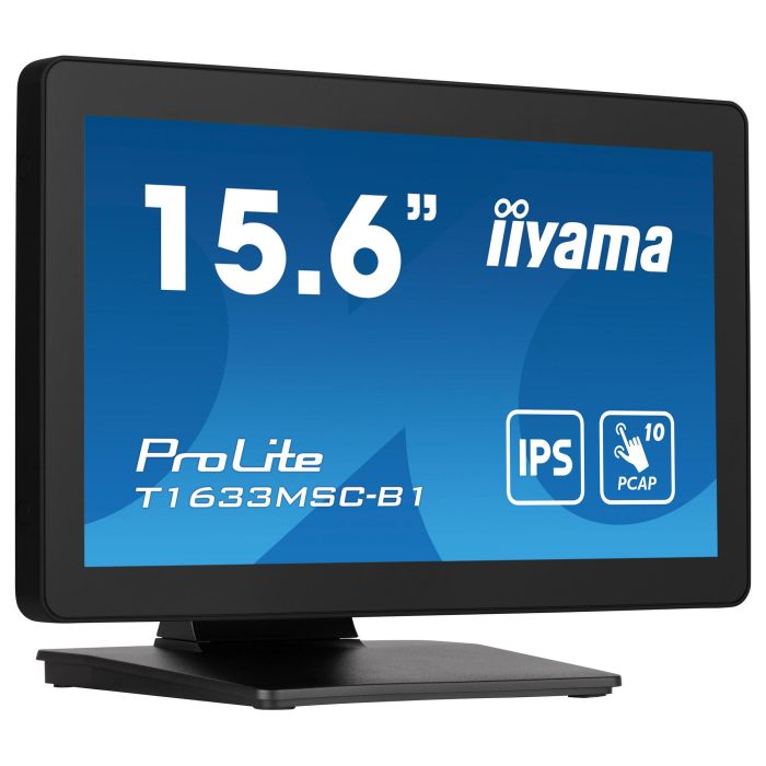 iiyama Monitor Táctil T1633MSC-B1 de 15.6" (39.6cm) Full HD 1920x1080 IPS con HDMI, DP y USB 0 iiyama Monitor Táctil T1633MSC-B1 de 15.6" (39.6cm) Full HD 1920x1080 IPS con HDMI, DP y USB 0