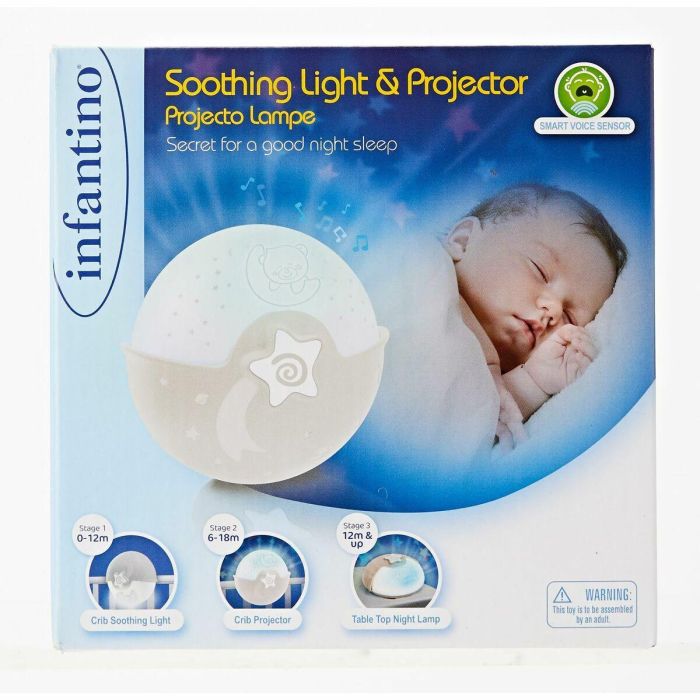 Infantino INF0773554049091 Lámpara Proyector con Luz Relajante, Color Gris 5 Infantino INF0773554049091 Lámpara Proyector con Luz Relajante, Color Gris 5