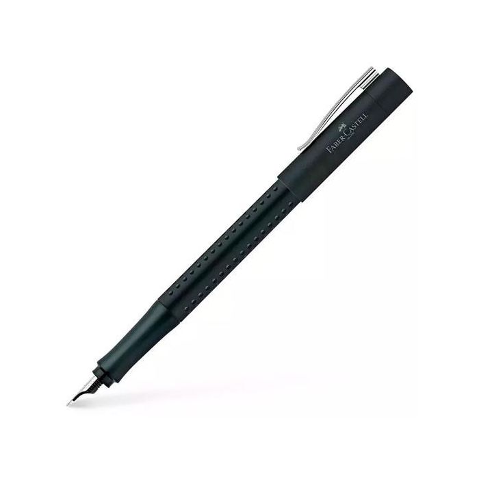 Faber Castell Pluma Estilográfica Grip 2011 Ef Negro Mate