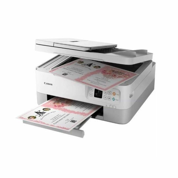 Canon Impresora Multifunción PIXMA TS7451i CAN1687218570065 WiFi Color Blanca con 2 Cartuchos FINE Compatible con Pixma Print Plan 2 Canon Impresora Multifunción PIXMA TS7451i CAN1687218570065 WiFi Color Blanca con 2 Cartuchos FINE Compatible con Pixma Print Plan 2