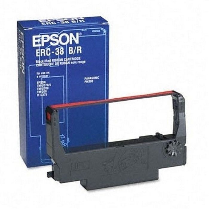 Cinta Matricial Original Epson ERC-38BR Negro Rojo