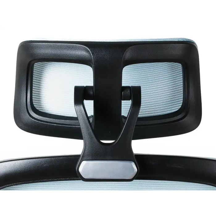 Q-connect Silla de Dirección Sorrento Malla Base Metálica Ruedas Premium, Color Azul Gris, Altura Máx. 1320 mm, Ancho 650 mm, Profundidad 600 mm 7