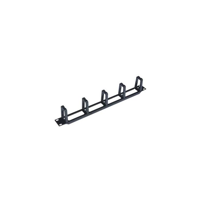 WP European Cabling Solution Panel Pasa Cables WPN-ACM-102-B 1U, Plástico, Negro RAL 9005, 483x42mm
