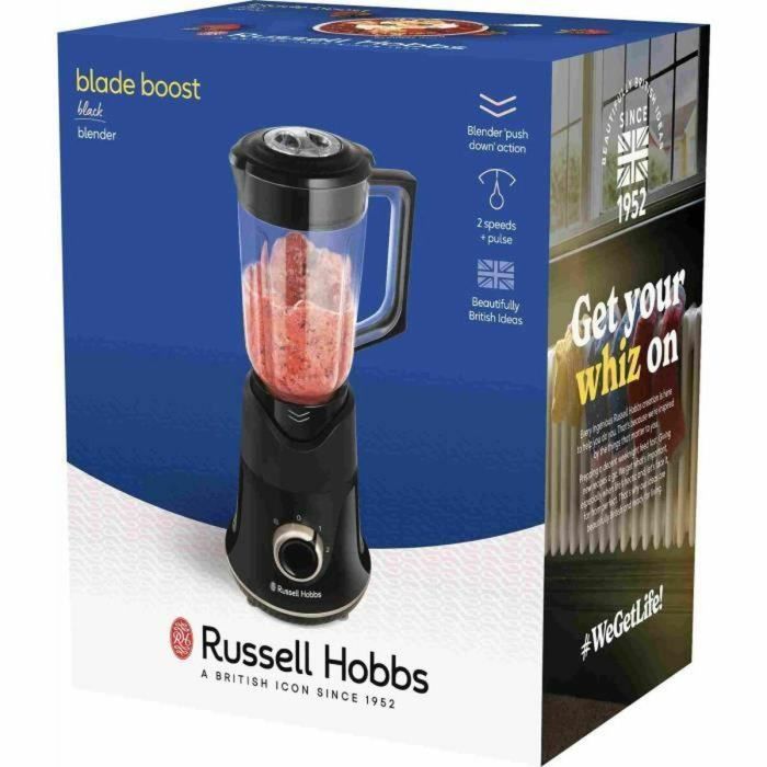 Russell Hobbs 26710-56 Batidora de Vaso Blade Boost 1,5 L sin BPA, Potencia 20500 rpm, 2 Velocidades + Función Pulse 3 Russell Hobbs 26710-56 Batidora de Vaso Blade Boost 1,5 L sin BPA, Potencia 20500 rpm, 2 Velocidades + Función Pulse 3