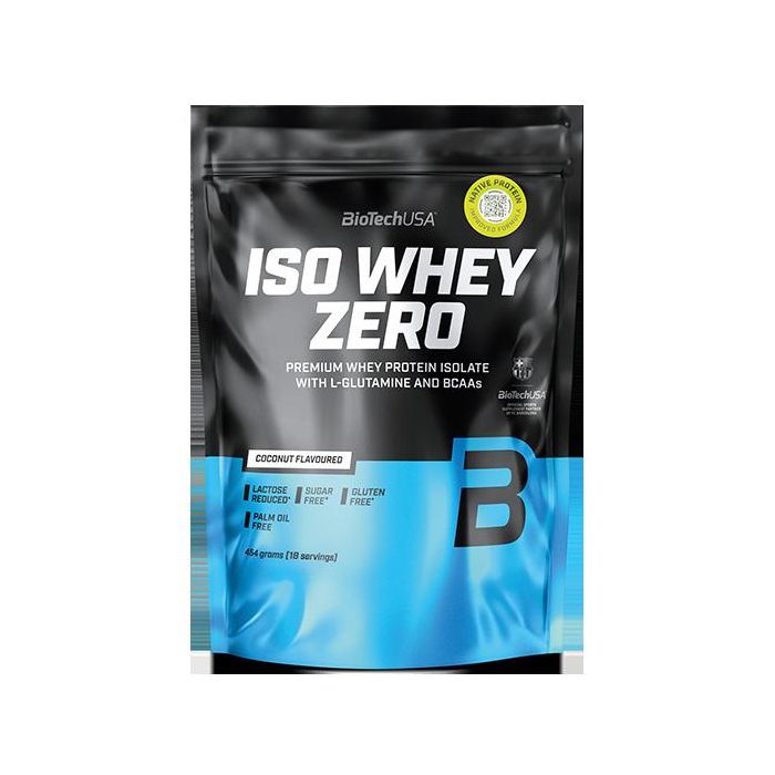 BIOTECHUSA Iso Whey Zero Proteína de Suero Aislada 500G Sabor Coco