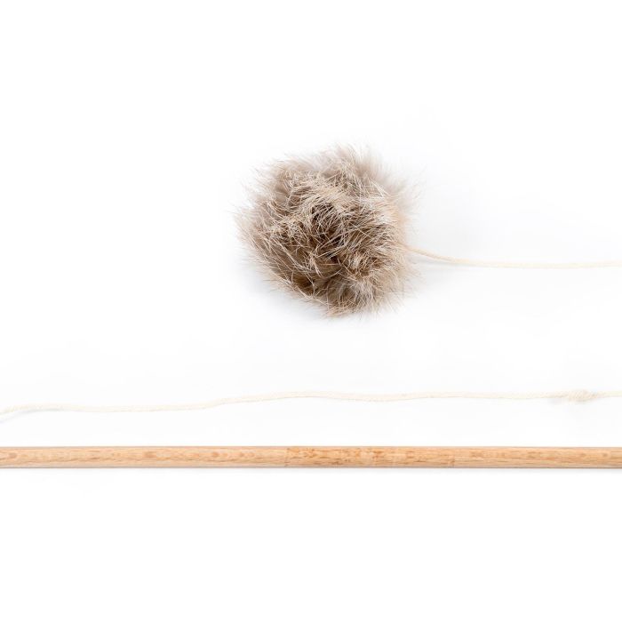 Gloria Juguete para Gato: Palo con Pompón de Piel de Conejo Real, 6 cm, Madera Natural, 100% Natural, Plastic Free 5 Gloria Juguete para Gato: Palo con Pompón de Piel de Conejo Real, 6 cm, Madera Natural, 100% Natural, Plastic Free 5