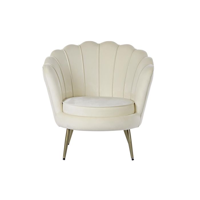 Sillon Glam DKD Home Decor Crema 75 x 86 x 80 cm 4 Sillon Glam DKD Home Decor Crema 75 x 86 x 80 cm 4